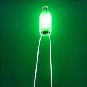 Green color neon lamp