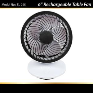 6inch Rechargeable Desk Fan