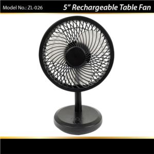 5inch Rechargeable Desk Fan