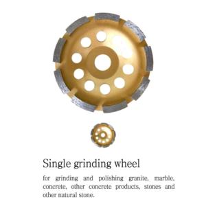 Single grinding wheel