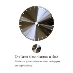 Dry laser sheet(narrow u slot)