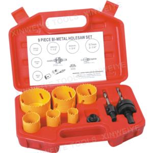 9PC BI-METAL HOLE SAW SET