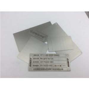 Blank stainless steel nameplate for laser marking