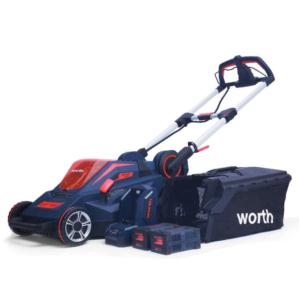 WORTH GARDNE 84V Professional Lawn Mower with Lithium Battery and Quick Charger