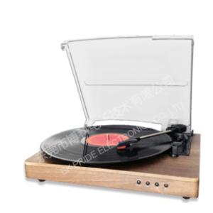 4W 3-speed stereo Bluetooth turntable with stereo speaker system