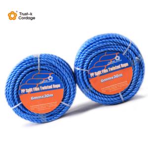 PP Split Film 3 Strand Twisted Rope