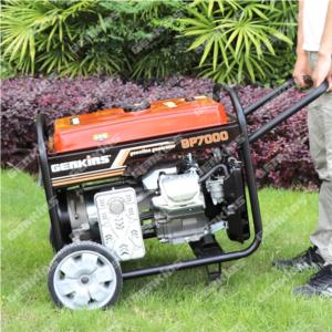 GP7000E Gasoline / petrol generator Rated power:6.5 KW Max power:7.0 KW E-start