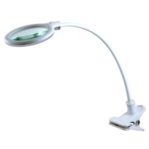 clamping magnifier table lamp
