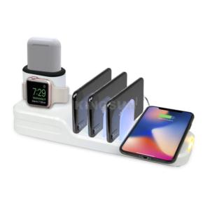 6 in 1 mult functional desktop USB wireless charging station for airpods  airpods pro  phone