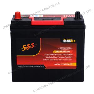 555 Brand NS60MF 12V45AH Car Lead Acid Battery