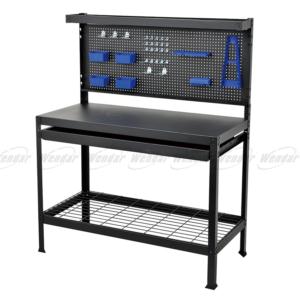 Steel work table with one drawer
