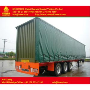 3-Axle Curtain Side Semi Trailer for beer/milk/cola