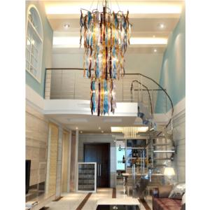 Glass colored chandelier