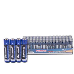 Sunmol 60PCS/Shrink Type AAA Zinc Carbon Disposable Batteries With Factory Direct Sell