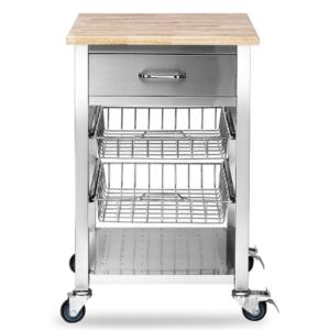21 inch stainless steel kitchen cart