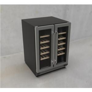 Separate double temperature wine cabinet