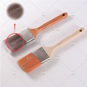 Brush with stainless steel wooden handle with nylon wire