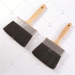 Pure black stainless iron brush with beech arm