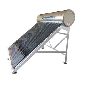 Non pressurized solar water heater with vacuum tubes 300L