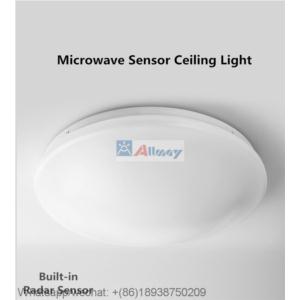 12W Day White Round Microwave Motion Sensor LED Surface Mount Ceiling Light with motion sensor for Hallway Corridor Stairs