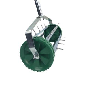 garden tools zinc plated pole GO-0102 lawn aerator roller