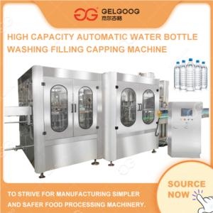 High Capacity Automatic Water Bottle Washing Filling Capping Machine