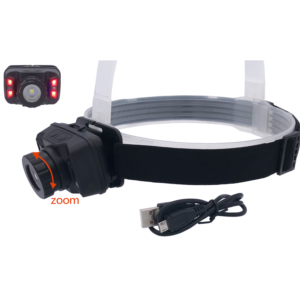 head lamp 5W white Cree XTE led & 4 red led with sensor