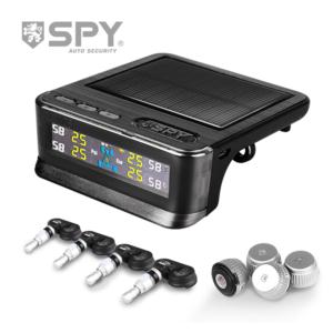 SPY Multi-function patented TPMS  wireless solar TPMS with 4 External/Internal Sensors