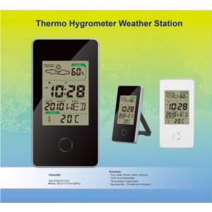 Digital weather station clock