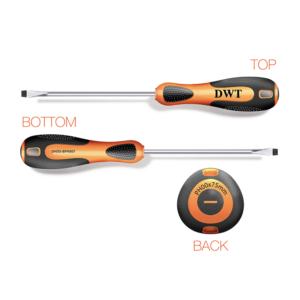 Comfortable handle Screwdriver Slotted