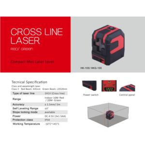Mini Compact Cross Green Line Laser Level