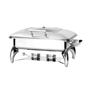 1/1 chafer with glass lid and capsuled bottom
