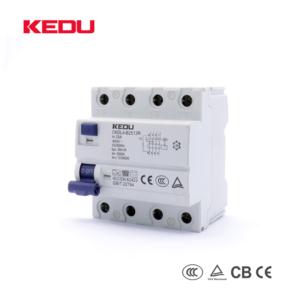 Type B Residual Current Operated Circuit Breaker  (RCCB)  （6K 10KA) 4P（25A 40A 63A） Suitable for