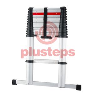 telescopic ladder with wide step