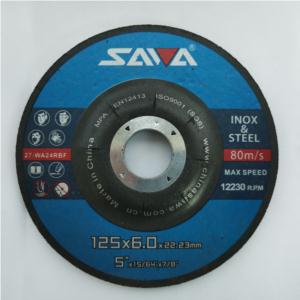 SAWA125x6x22mm 5 inch metal grinding wheel