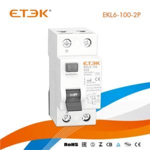 EKL6-100 RCCB ELCB IDR Residual Current Circuit Breaker