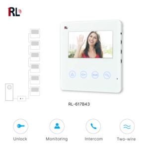 Two-wire building video intercom system indoor monitor 4.3