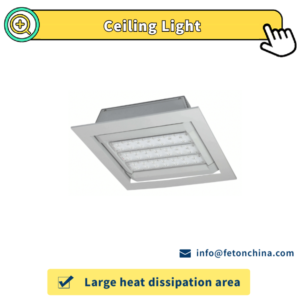 Explosion Proof LED Recessed Canopy Light 60W 80W 100W 120W  Ceiling Lamp for Gas Station Lighting stadium lighting FT Series 9923
