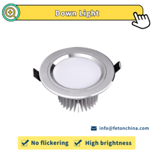 Dimmable Recessed COB Down Light 5W 10W 15W 20W Aluminum Body High CRI LED Ceiling Light Anti-Glare for Hospital Lighting Office Building Lighting FT Series 9689