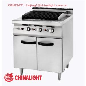 GAS LAVA ROCK BROILER WITH CABINET(LPG NG)