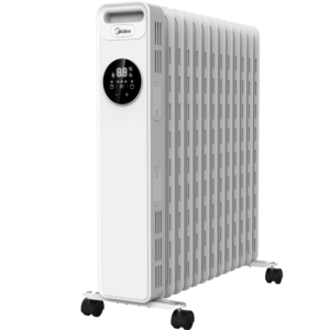 Oil Filled Radiator mobile electric oil heater thermal White LED display with touch control Safe wire storage rapid heating