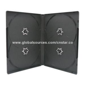 14mm Black DVD Case for 4 Discs