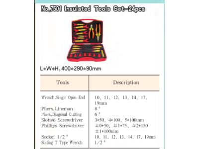 Insulated tools 24 pcs/set
