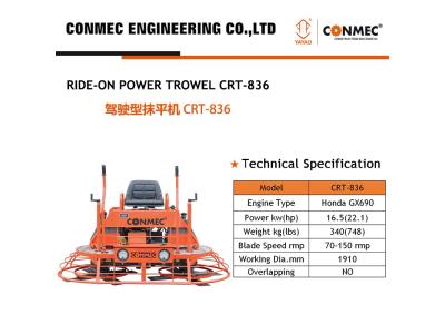 RIDE ON POWER TROWEL
