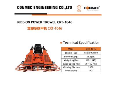 HYDRAULIC RIDE ON POWER TROWEL