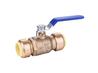 BRASS PUSH FIT BALL VALVE
