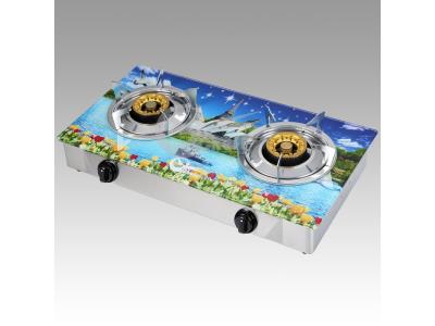 Home use High quality 2 burner tempered glass gas cooker stove