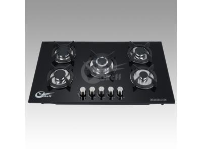 Newest Hot selling Tempered glass built in gas stove gas hob 5 burner