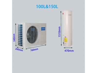split air source heat pump water heater