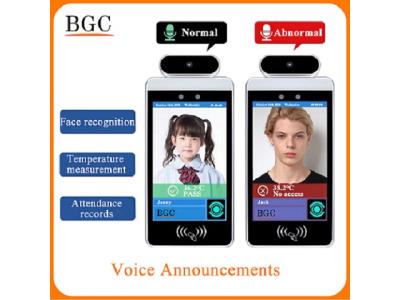 8-inch LCD infrared camera attendance and face recognition security kiosk